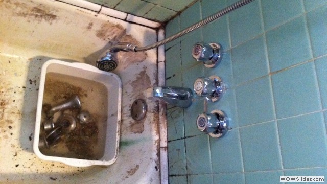 去掉原来的水龙头 3
